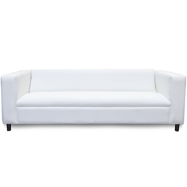 Coast to Coast Sofas Faux Leather Canal Sofa, Modern 3Seater